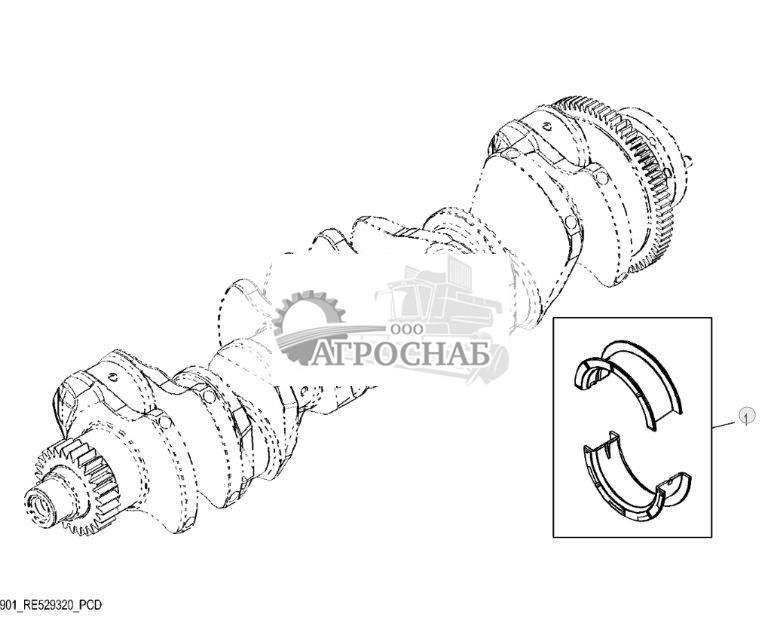 9901 Комплект упорных подшипников коленчатого вала - ST130112 188.jpg